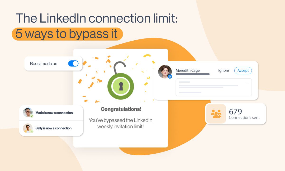 Cover image of 4 ways to bypass LinkedIn connection limit