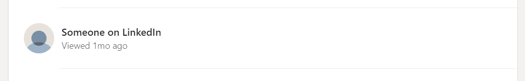Private mode on LinkedIn notification example 1