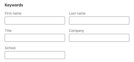 LinkedIn Filter Keywords