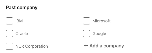 LinkedIn Filter Past Company