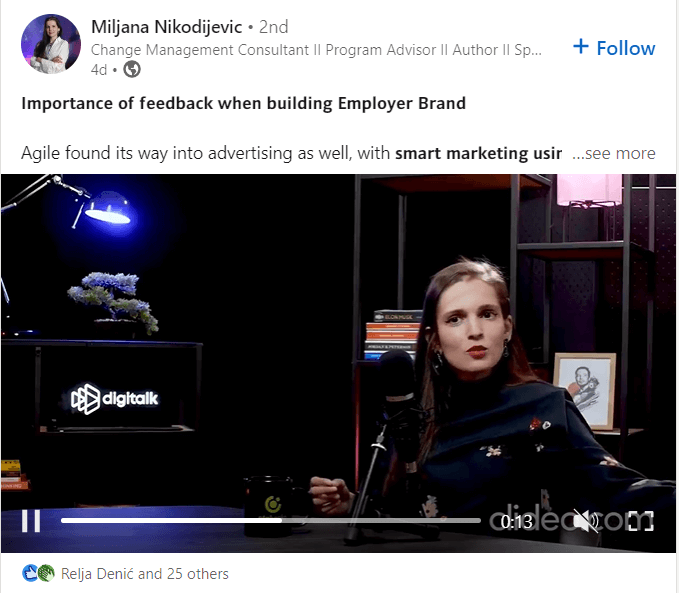 How to post on LinkedIn, video example