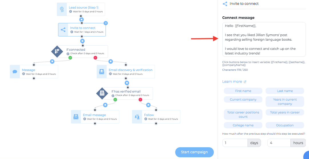 Skylead How To Insert Message Copy Into Smart Sequence