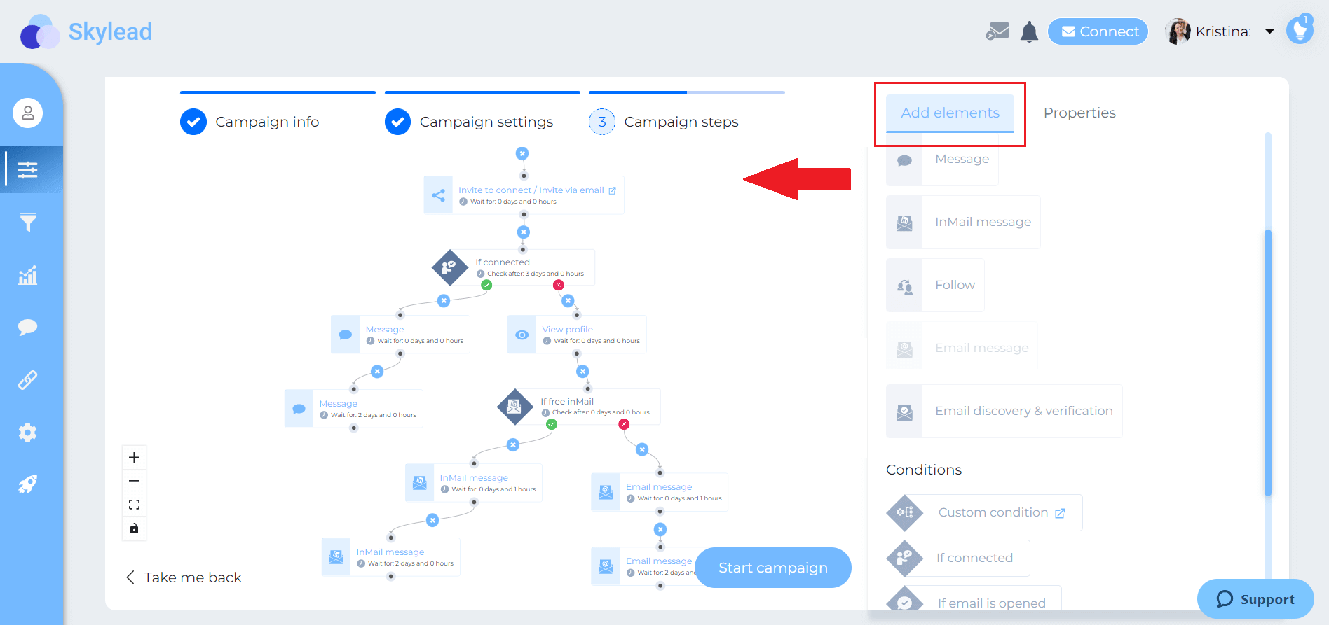 Image of Skylead smart sequence to outreach sales leads