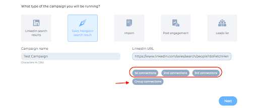 Connection degrees