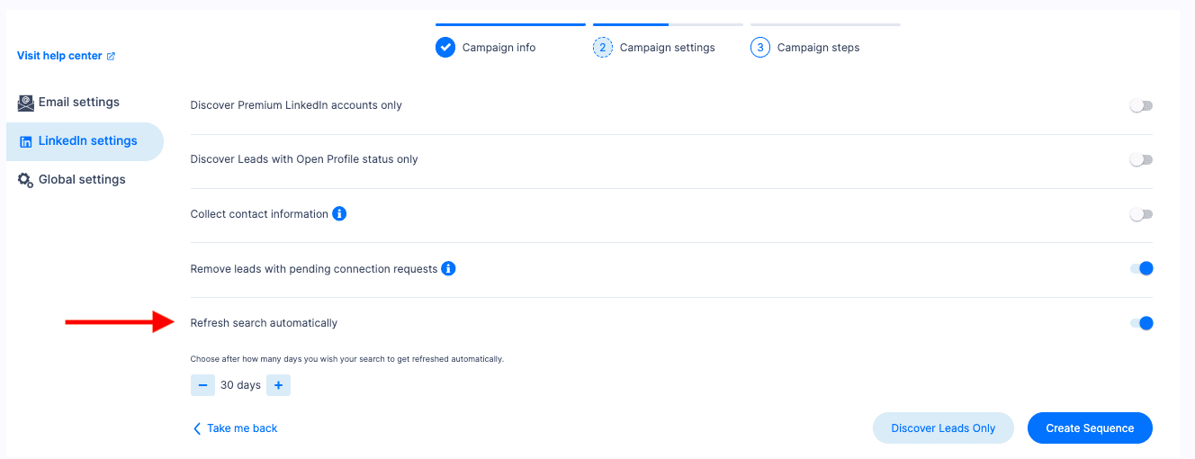 Autorefresh on Skylead for PAV for lead generation 