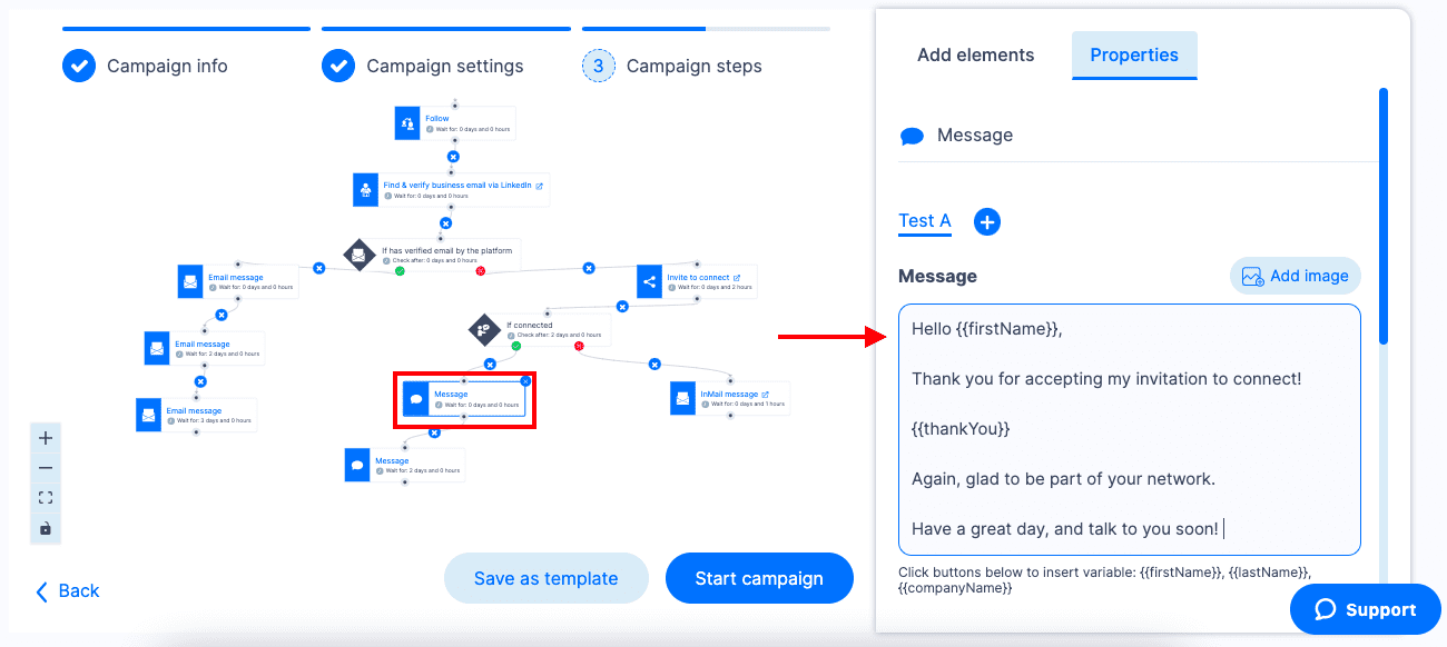 How To Hyper-personalize Your Outreach Using Google Sheets And Skylead, smart sequence example