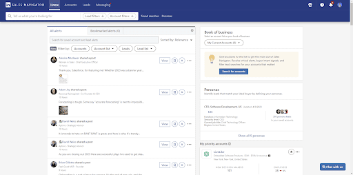 Sales Navigator interface screenshot